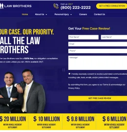 Screenshot of the Law Brothers website
