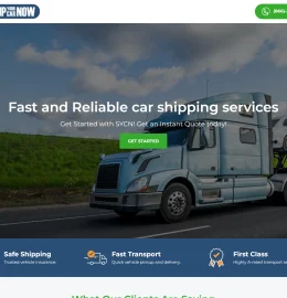 Screenshot of the ShipYourCarNow website